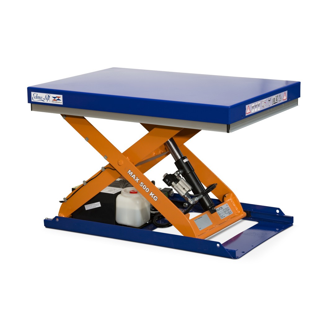 EdmoLift® Scheren-Hubtisch C-Serie, TK 500 kg, Plattform à 900 x 600 mm