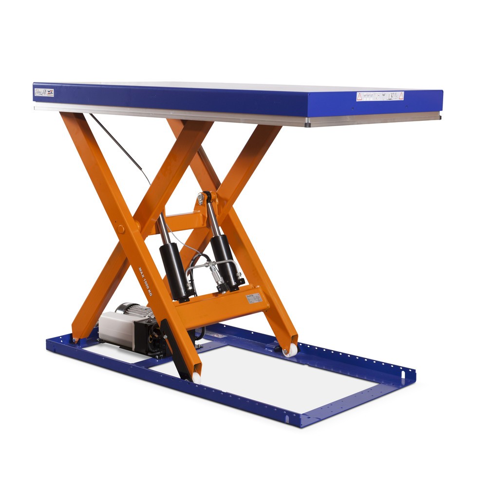 EdmoLift® Scheren-Hubtisch T-Serie, TK 1.500 kg, Plattform à 1.700 x 1.000 mm