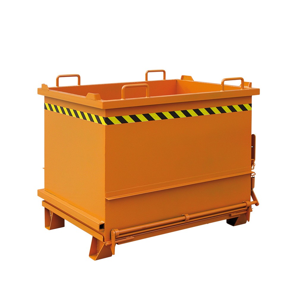 Eichinger® Baustoff-Container mit Klappboden, 1000 kg, 300 Liter reinorange