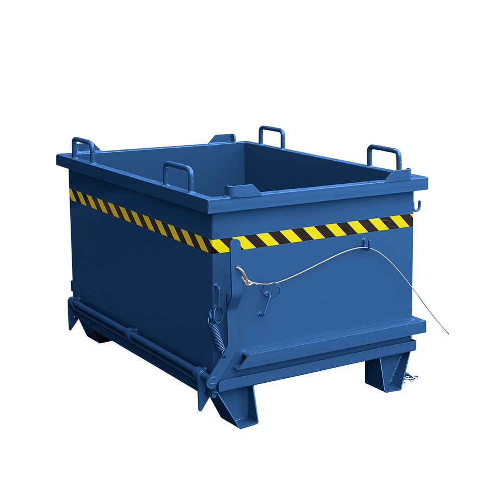 Eichinger® Schuttbehälter mit Klappboden, 1000 kg, 300 Liter enzianblau