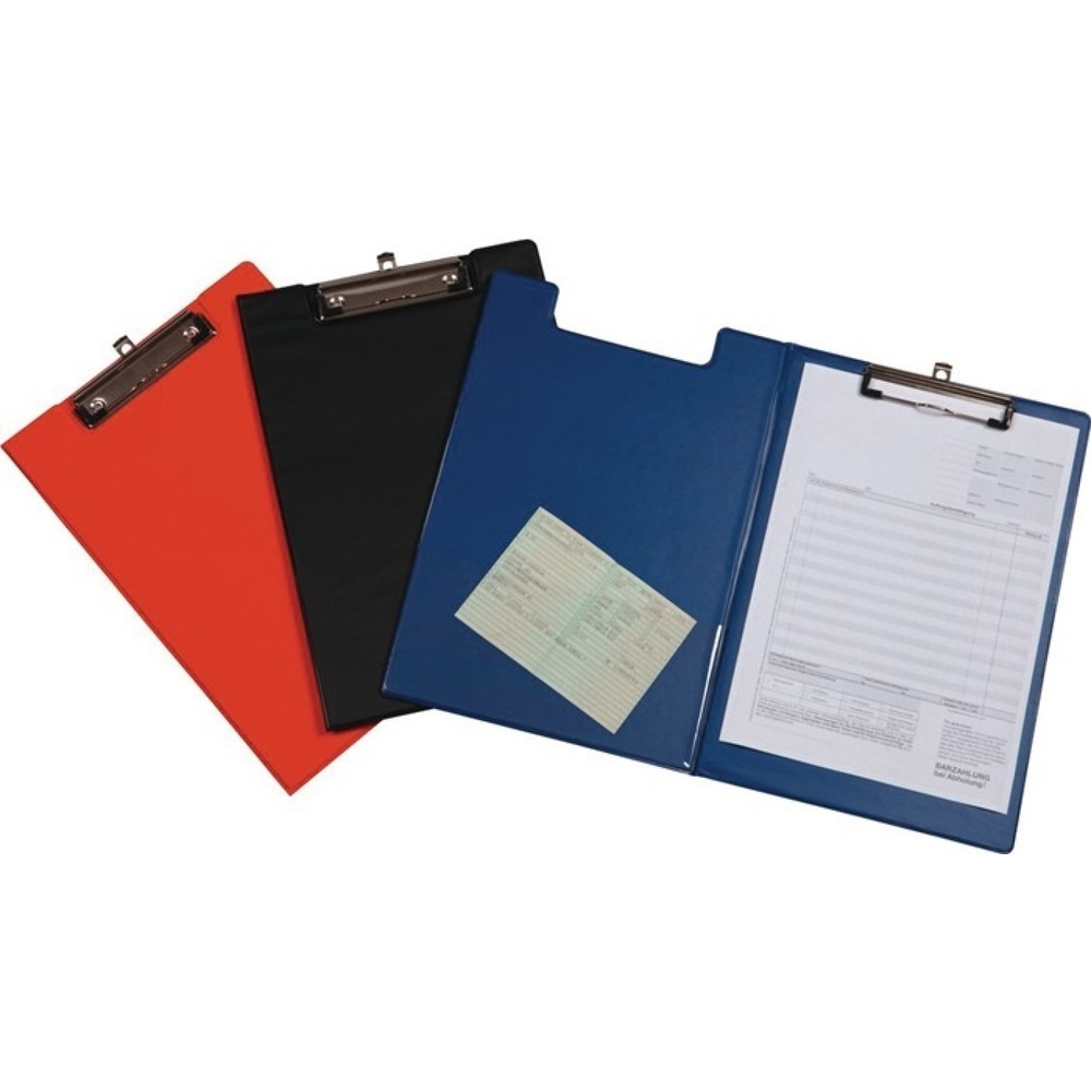 EICHNER Schreibmappe, DIN A4, Karton mit ausziehbarer Hakenöse, VE 12 Stück, rot
