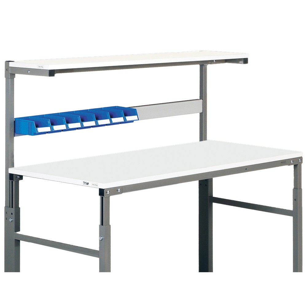 Einhängeleiste für TRESTON Arbeitstisch mit Etagenbord, Breite 1.200 mm