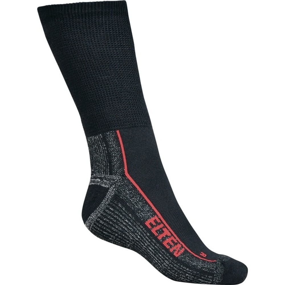 ELTEN Funktionssocke Perfect Fit Socks ESD (Carbon), Größe 43-46 schwarz/grau
