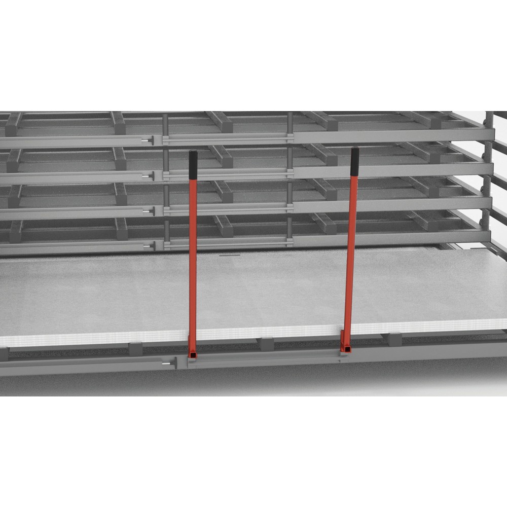 Ergonomische Ausziehhilfe für Schubfachregal SRB, 2 Griffe