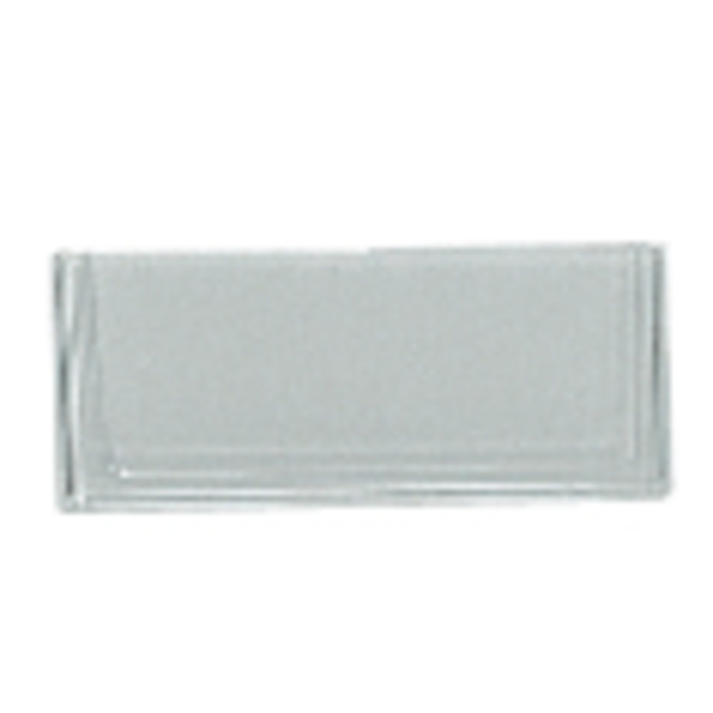 Etiketten für Regalkästen aus Polypropylen ohne Sichtöffnung, transparent, Breite 93 mm