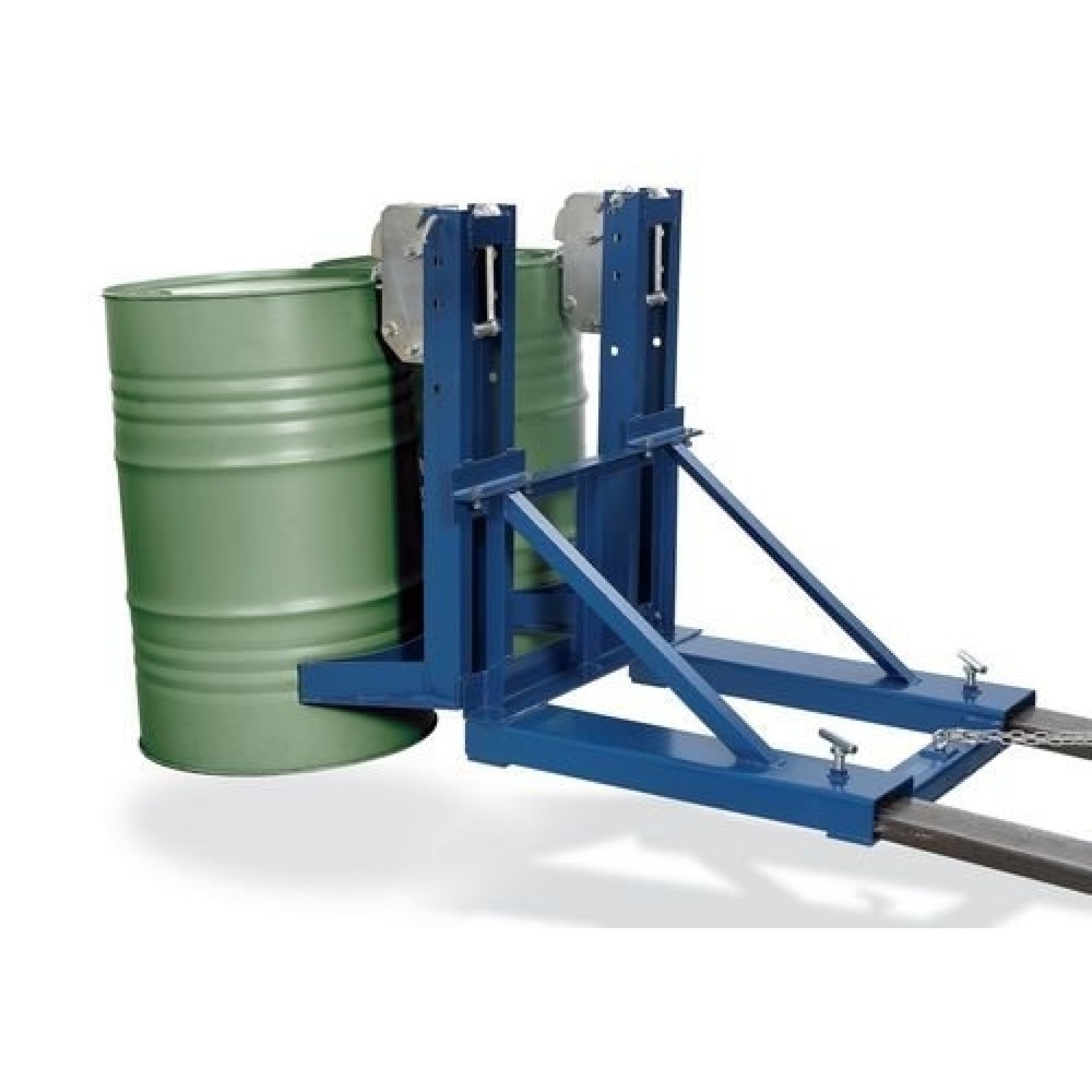 Fassgreifer SH 2, für 2x 200-Liter-Fässer, Gabeltaschenabstand 730 mm