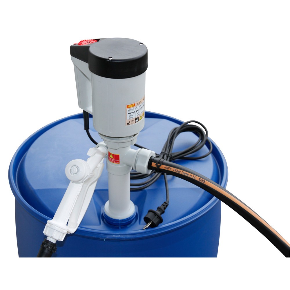Fasspumpen-Set CEMO ECO-1 für AdBlue®, Handzapfventil, max. 80 l/min