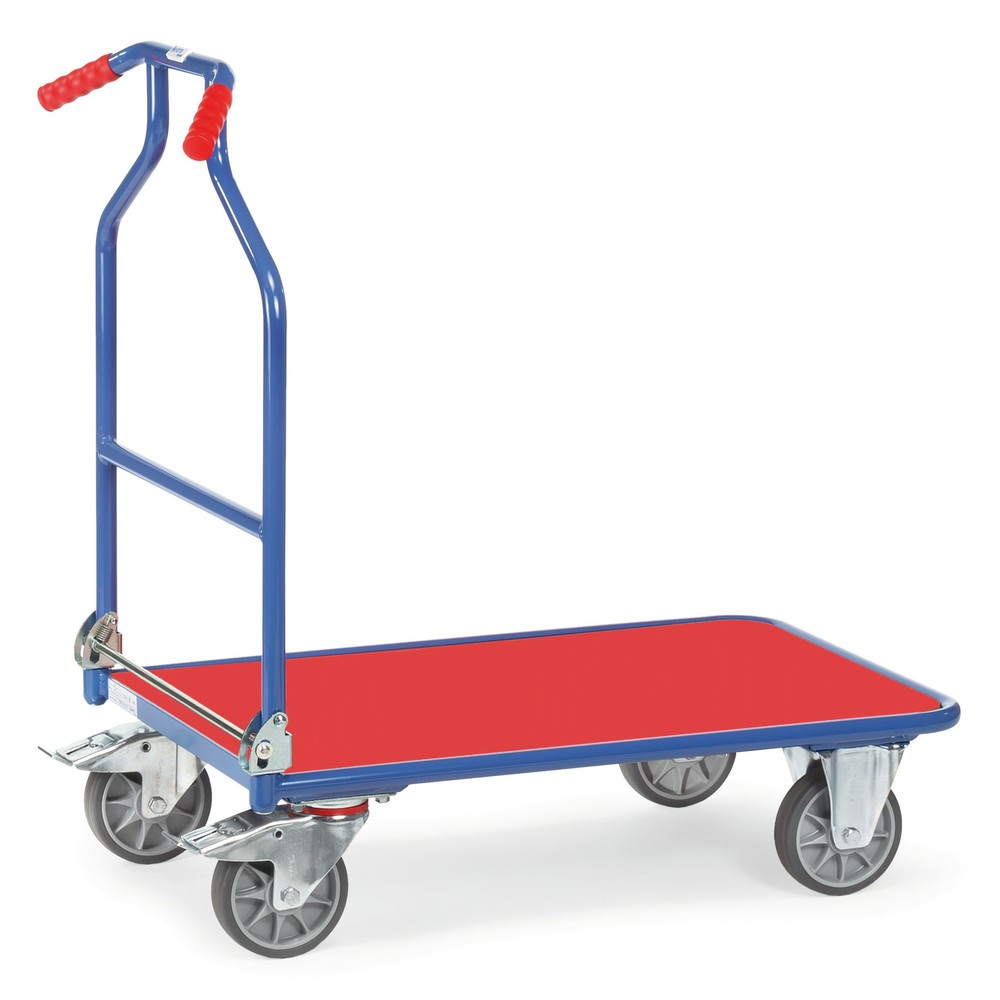 fetra® Klappwagen Optiliner, Tragkraft 400 kg, blau, rot