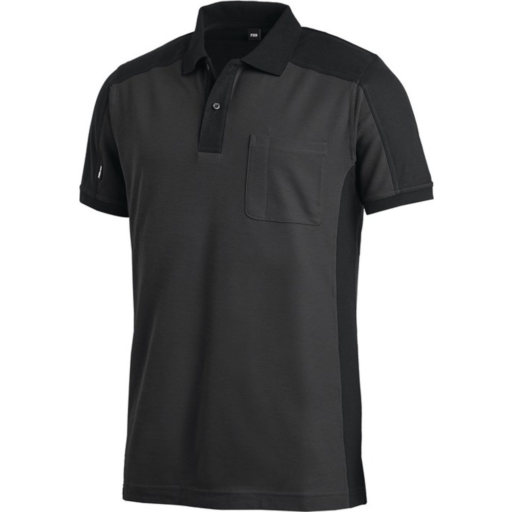 FHB Poloshirt KONRAD Gr.L anthrazit/schwarz