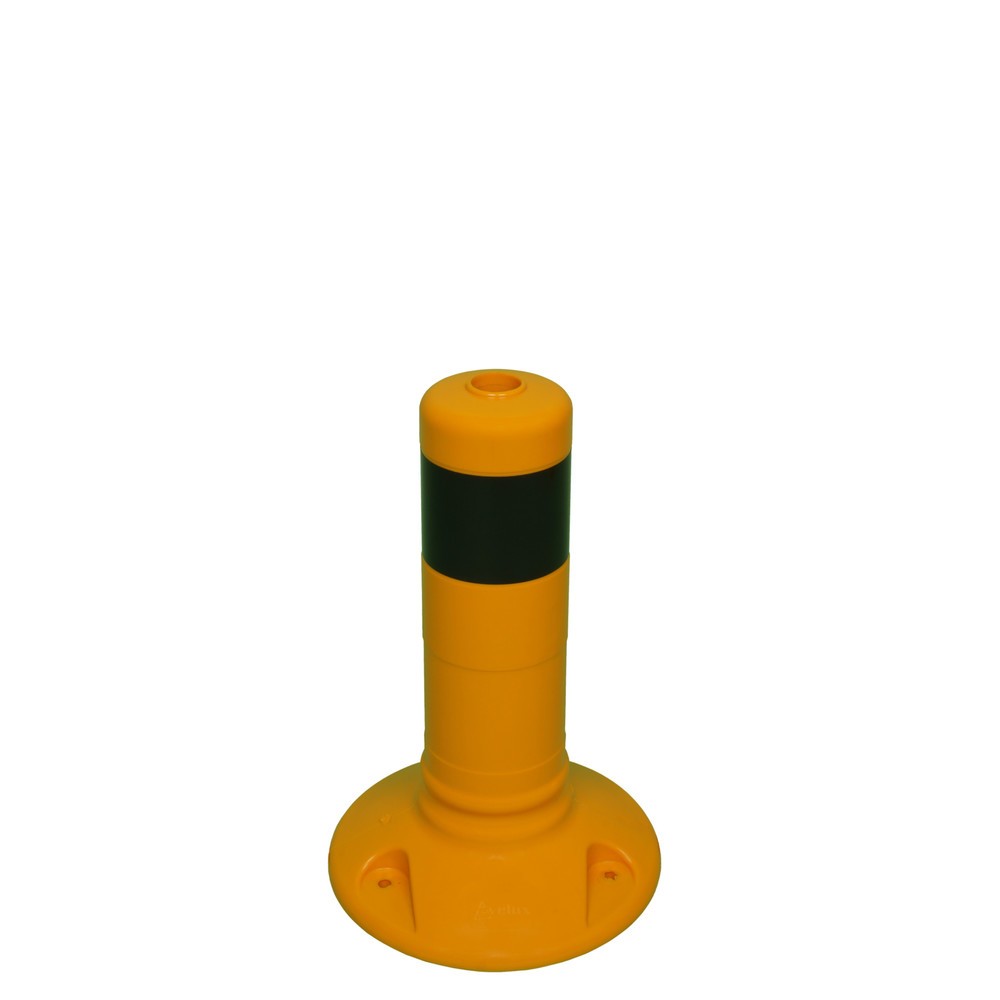 Flexible Sperrpfosten, Ø 80 mm, Höhe 300 mm, schwarz/gelb