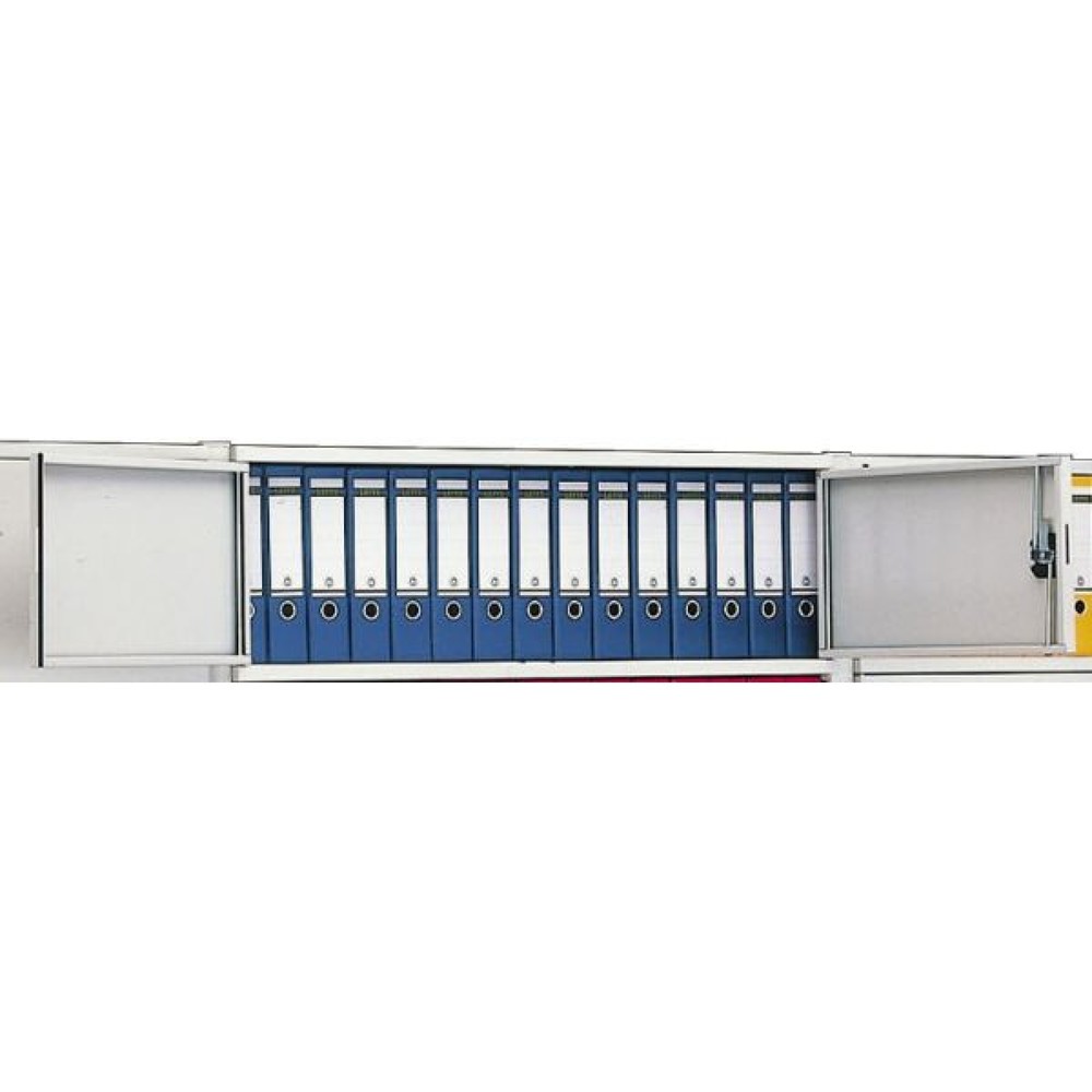 Flügeltüren ohne Türriegel für META Aktenregal, einseitig, lichtgrau, HxB 325 x 1.000 mm