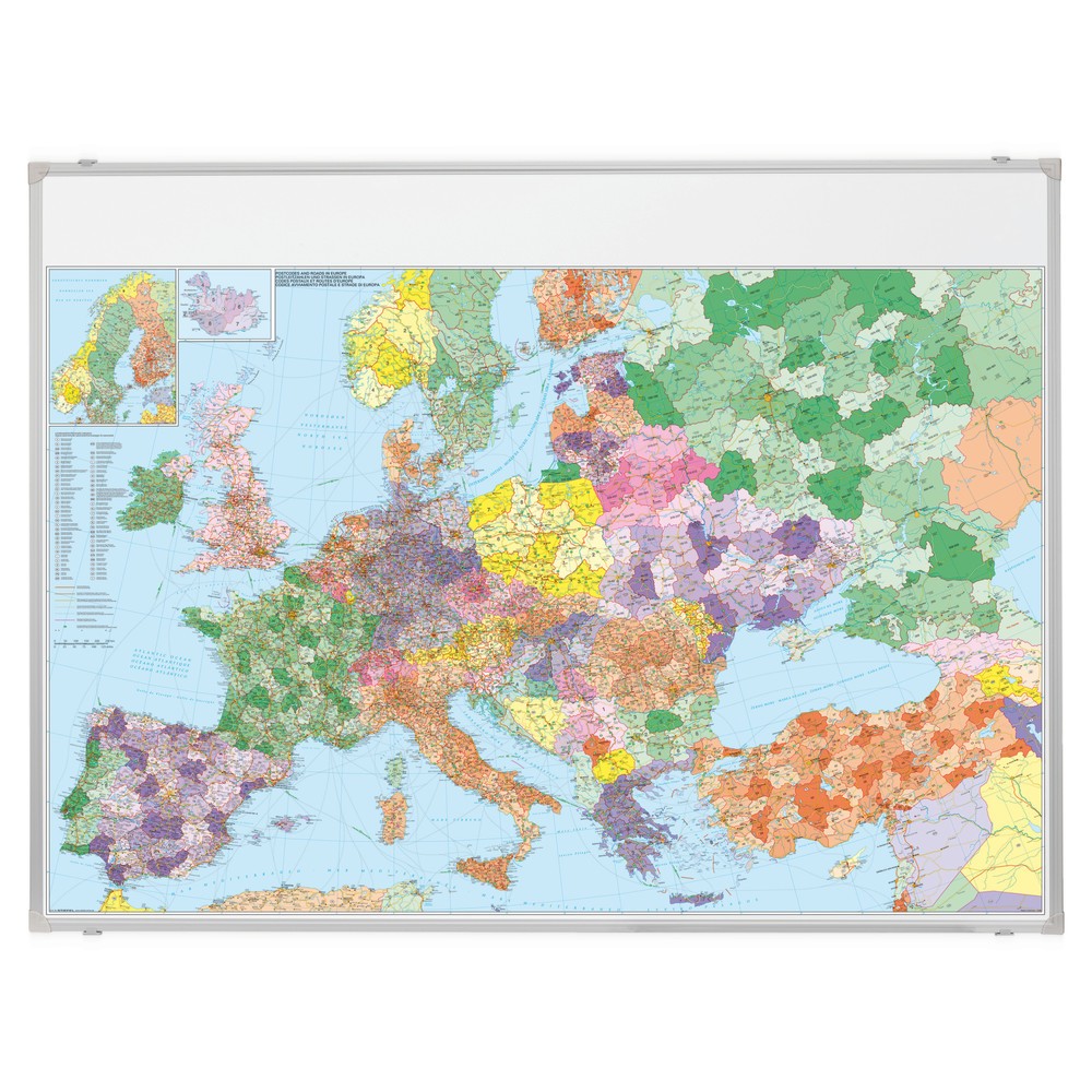 FRANKEN Europakarte, laminiert, HxB 1.370 x 970 mm