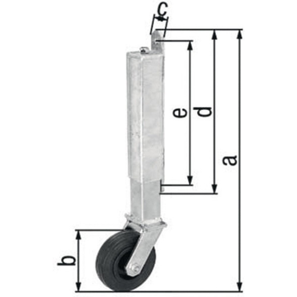 GAH Torlaufrolle, Tore bis 70 kg, Stahl verzinkt, 400 mm