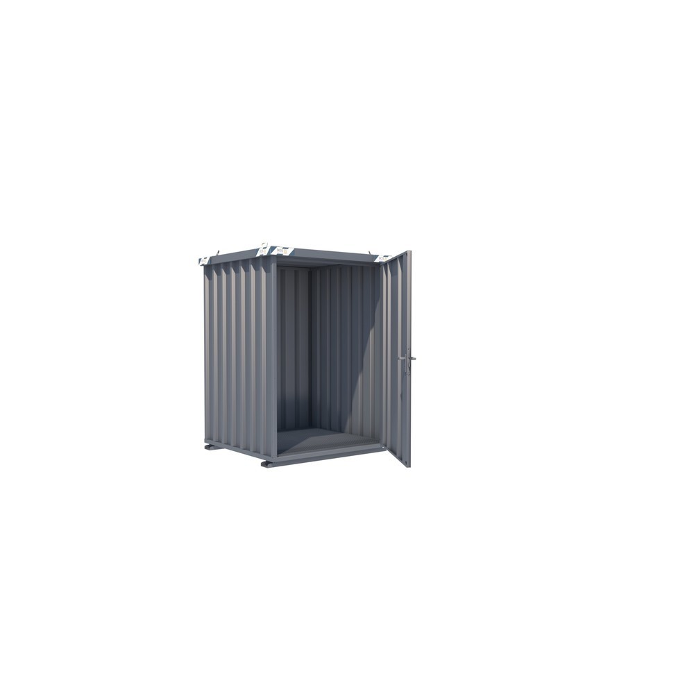 Gasflaschen-Container SGL, BxT 1.500 x 1.500 mm, Tür stirnseitig, 1-flügelig
