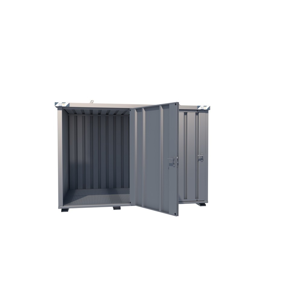 Gasflaschen-Container SGL, BxT 2.100 x 3.100 mm, Tür längsseitig, 2x 1-flügelig