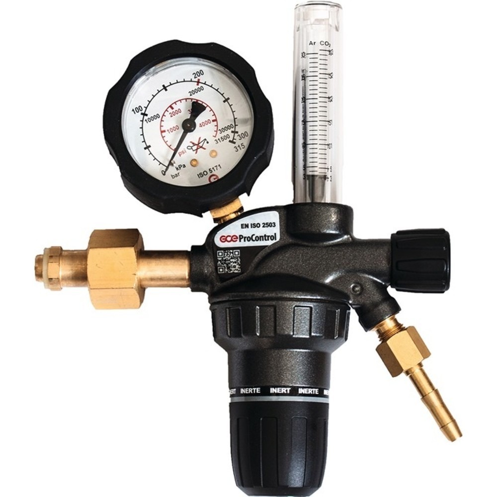 GCE RHÖNA Flaschendruckminderer ProControl® Flowmeter, 200 bar 1-stufig, Argon / CO₂, 30 l/min