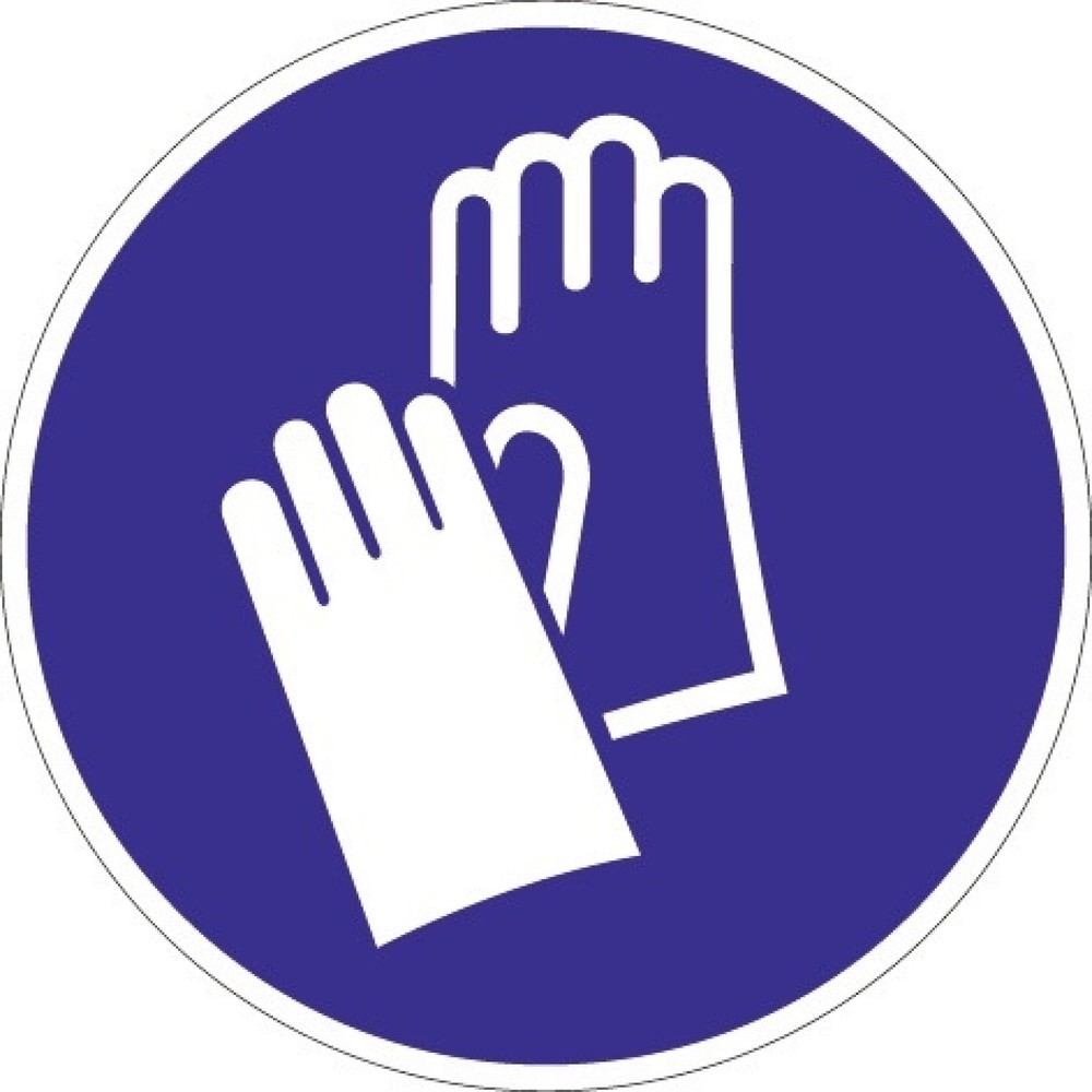 Gebotszeichen ASR A1.3/DIN EN ISO 7010, Folie, Handschutz benutzen