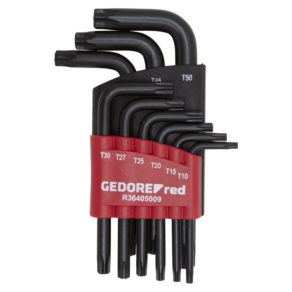 GEDORE red Winkelschraubendrehersatz TX T10-50 9tlg R36405009