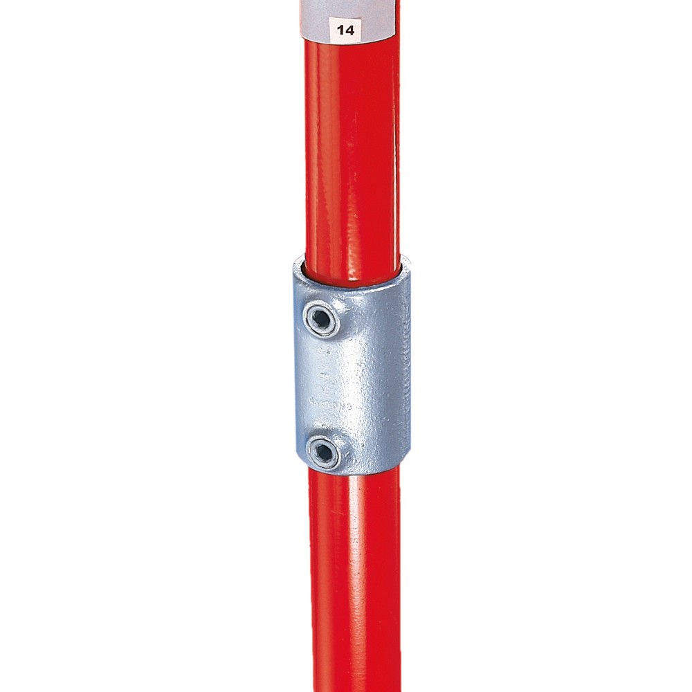 Gerader Verbinder für 2 Rohre, Außen-Ø Rohr 26,9 mm