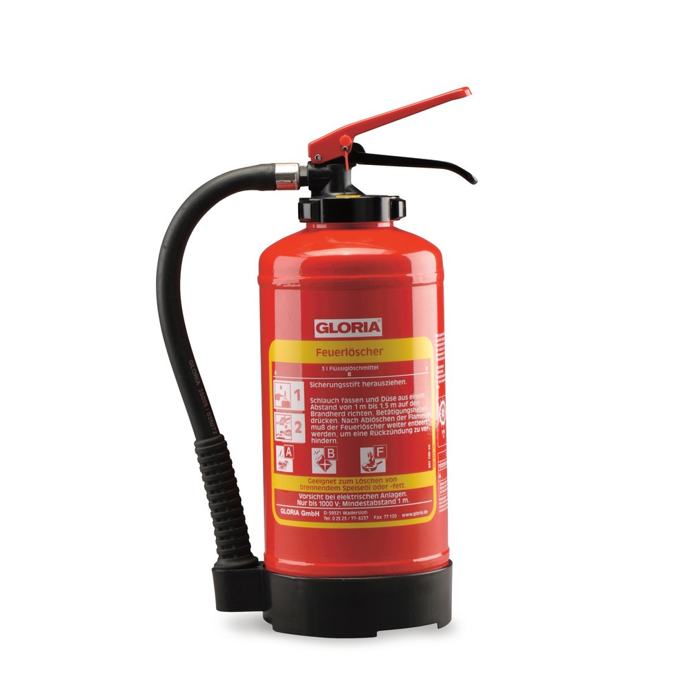 GLORIA® Fettbrand-Feuerlöscher Easy, ABF, Volumen 3 l