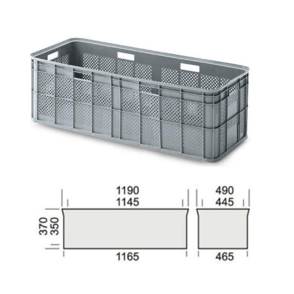 Produktabbildung: Großbehälter, durchbrochen, 1190x490x370 mm