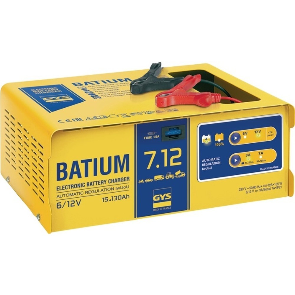 GYS Batterieladegerät BATIUM 7-12, 6 / 12 V, effektiv: 11 / arithmetisch: 3-7 A