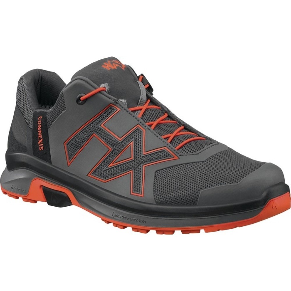 HAiX® Freizeitschuh CONNEXIS Go GTX low, Größe 6,5 (40) grau/orange, Mikrofaser/Textil