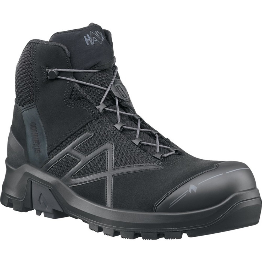 HAiX® Sicherheitsstiefel Connexis® GTX mid, Größe 8 (42) schwarz, S3 HRO HI CI WR SRC