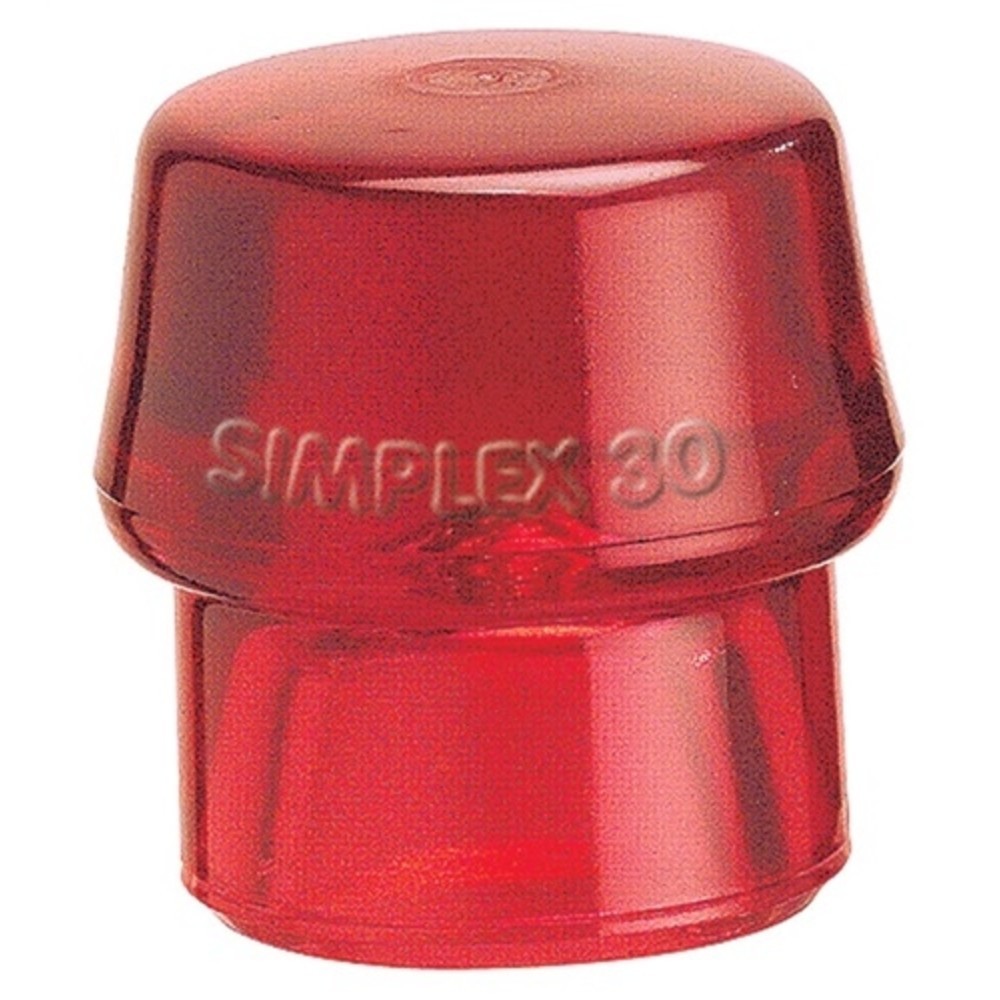 Schonhammerkopf SIMPLEX Kopf-Ø 50mm Plastik rot hart HALDER