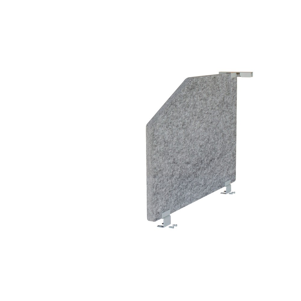 Hammerbacher 1-Set Akustikseitenwand 73,5x50, grau-meliert