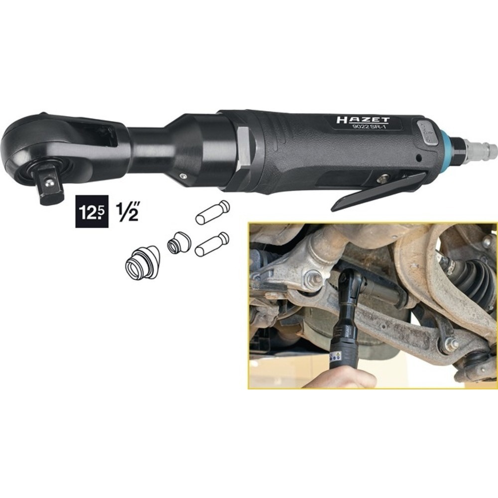 HAZET® Druckluftratschenschrauber 9022SR-1, 12,5 mm (1/2″) 4-kt., 102 Nm