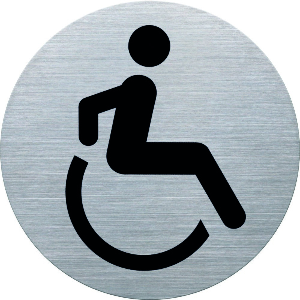 helit Piktogramm Türschild Rollstuhl "the badge" Edelstahl