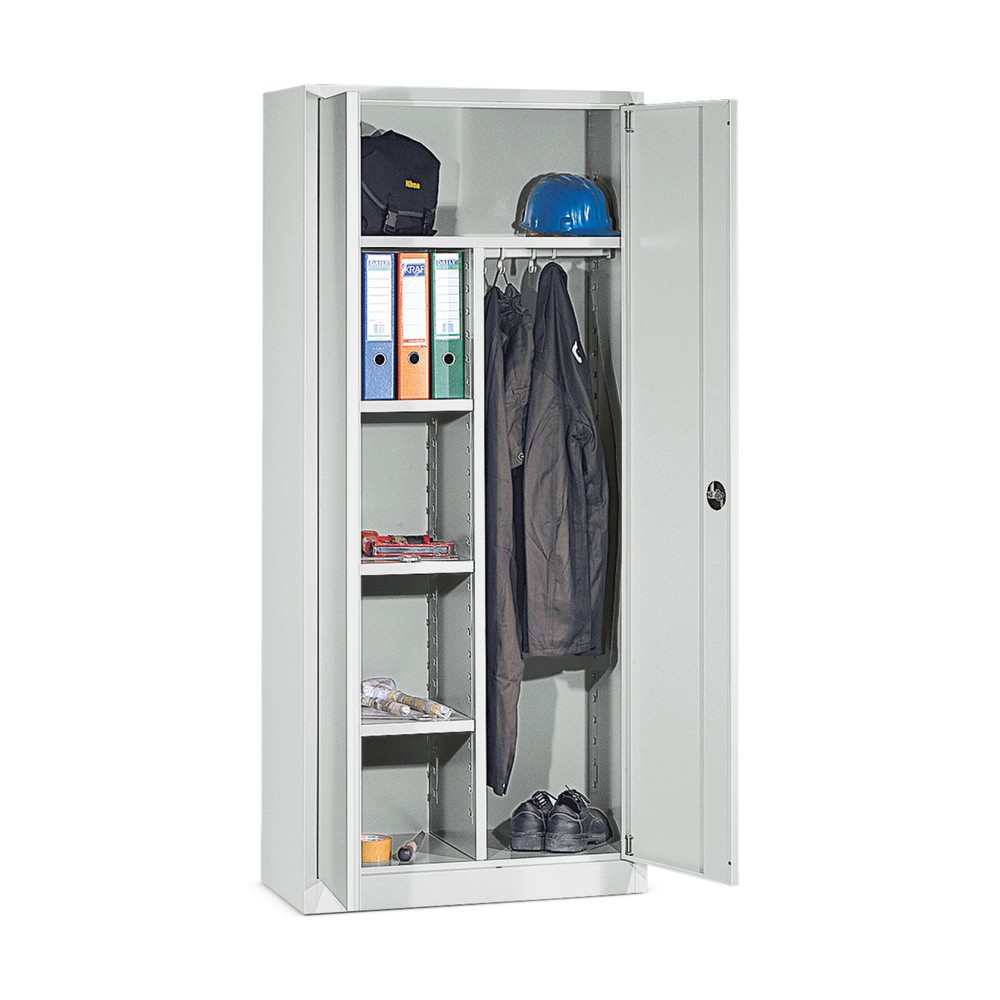 HEMMDAL Akten-/Kleiderschrank, 5 OH, HxBxT 1.950 x 925 x 420 mm, lichtgrau