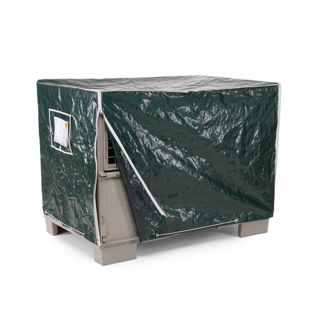 HEMMDAL Gitterbox-Abdeckhaube Woven, HxBxT 950 x 1.250 x 850 mm, 160 g/m², grün