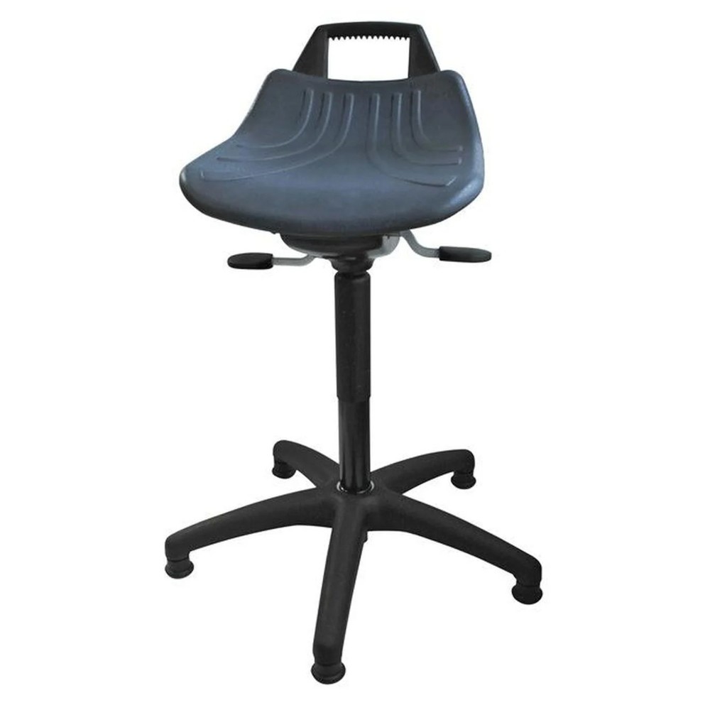 Produktabbildung: HEMMDAL Hocker Premium, PU-Sitz, Sitzhöhe 500-700 mm, Bodengleiter