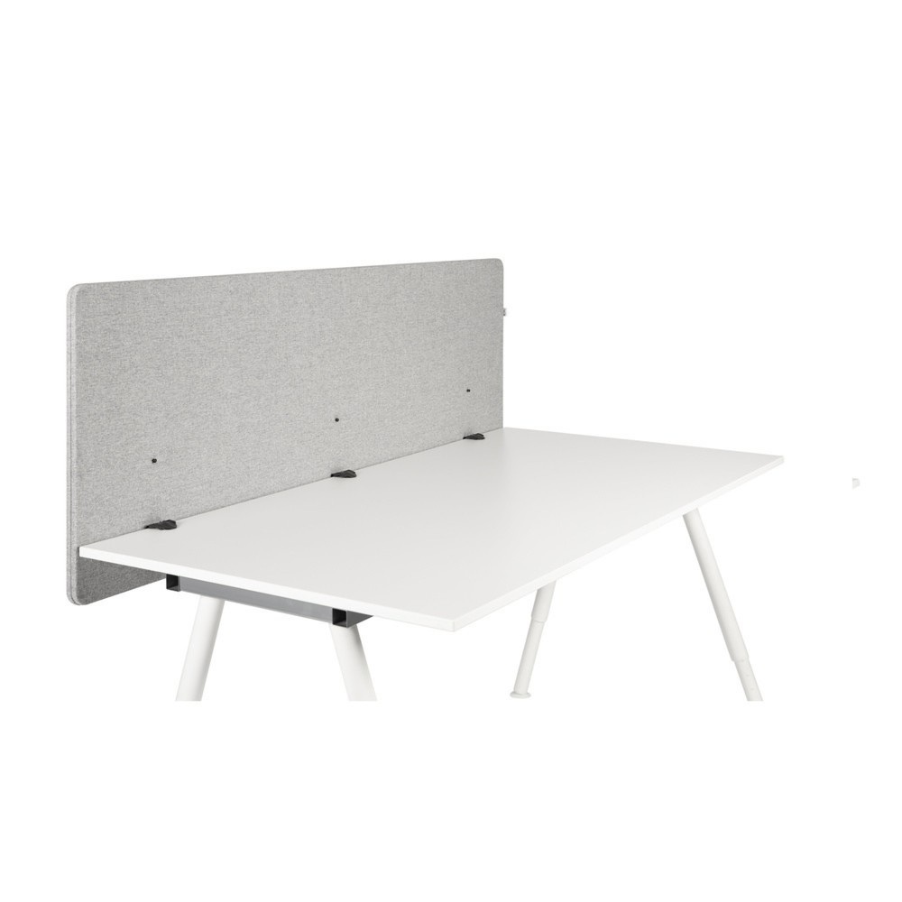 hjh OFFICE Akustik Tischtrennwand FLEXMIUT D 180 cm, hellgrau