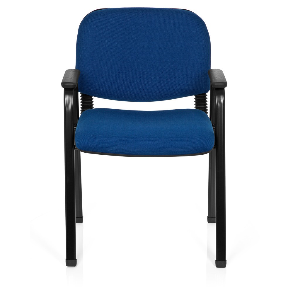 Produktabbildung: hjh OFFICE Besucherstuhl  XT 650, schwarz/blau