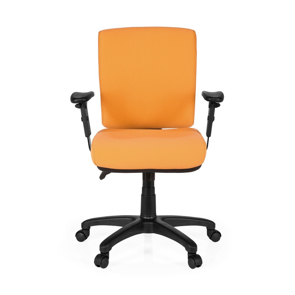 hjh OFFICE Bürostuhl / Chefsessel ZENIT BASE Stoff, orange