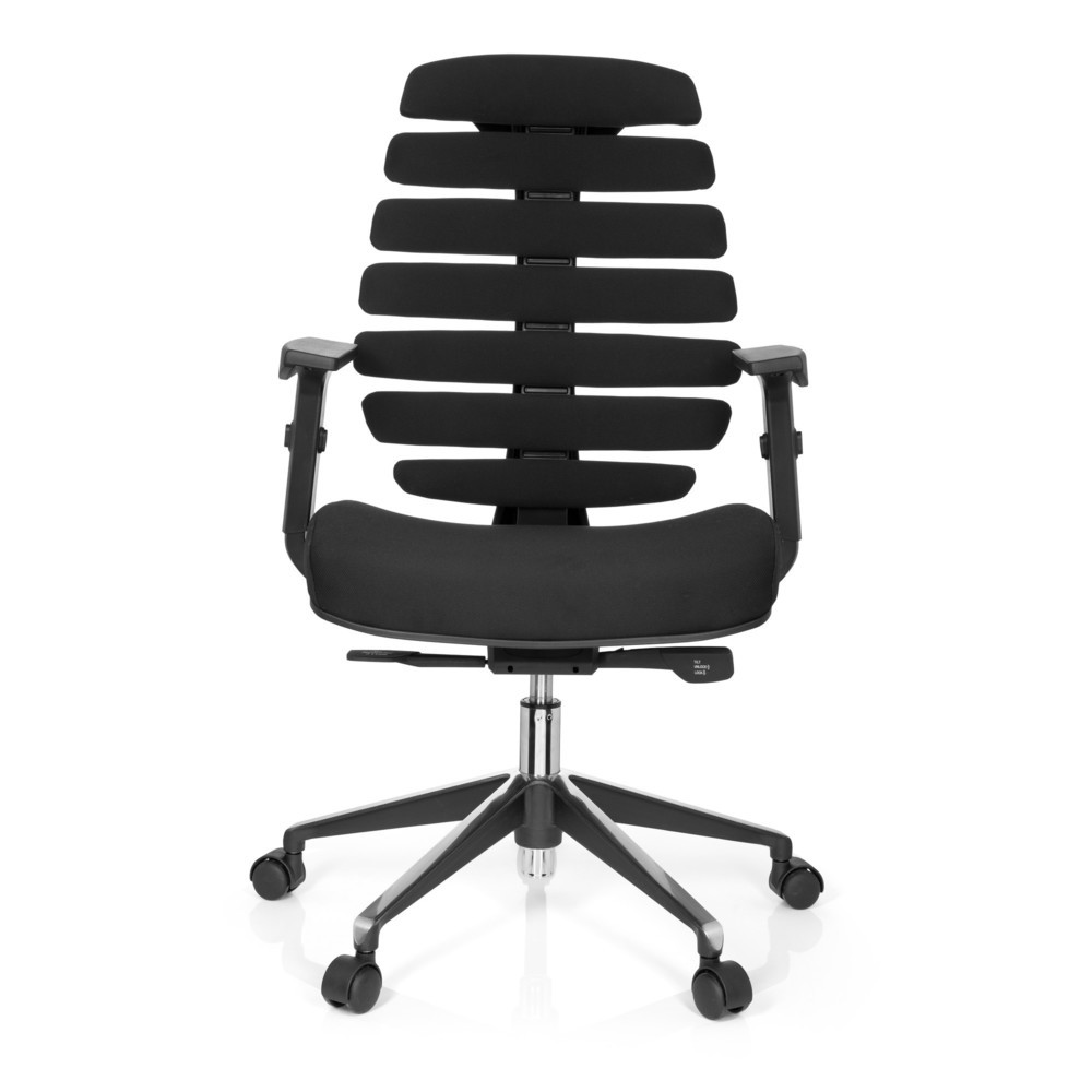 Produktabbildung: hjh OFFICE Bürostuhl / Drehstuhl ERGO LINE II Stoff, schwarz