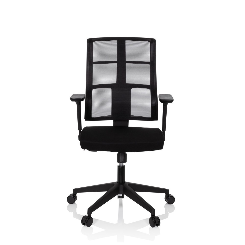 hjh OFFICE Bürostuhl / Drehstuhl SPINIO Stoff/Netzstoff, schwarz