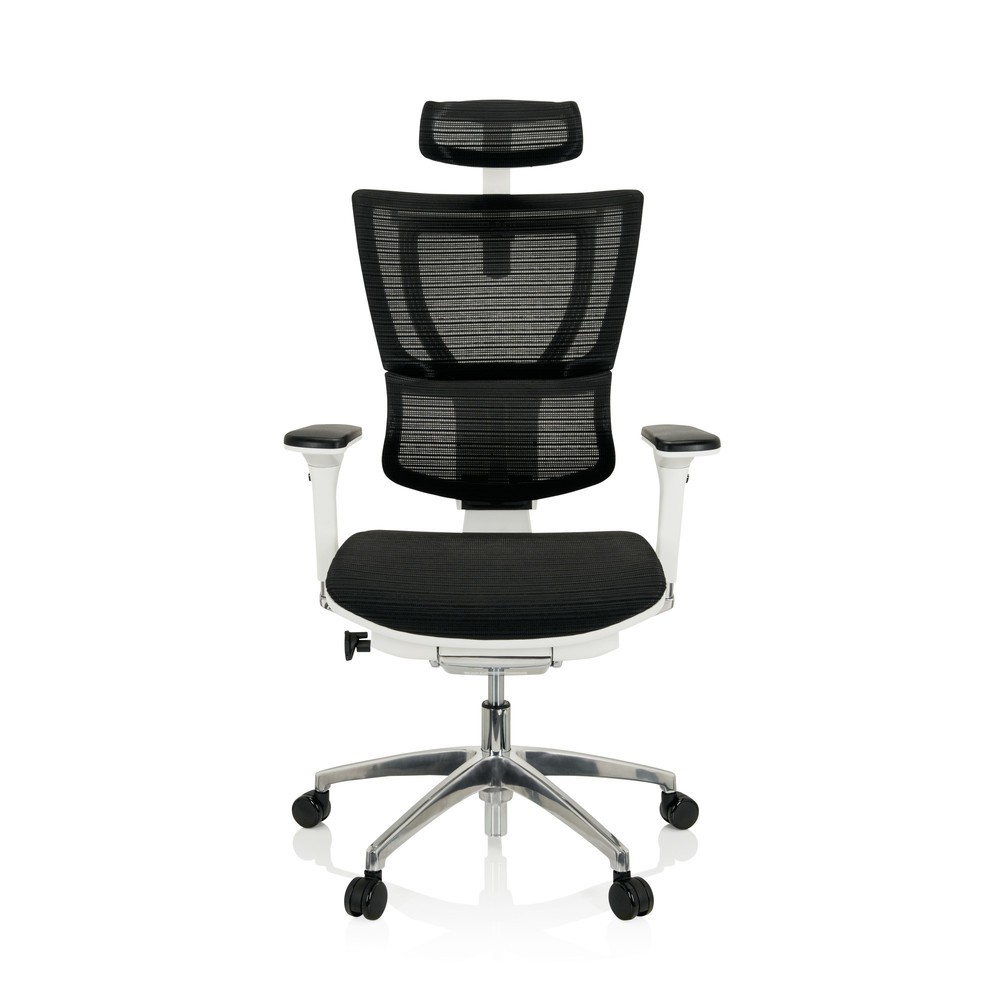 hjh OFFICE Bürostuhl / Chefsessel ERGOHUMAN SLIM Netzstoff, schwarz