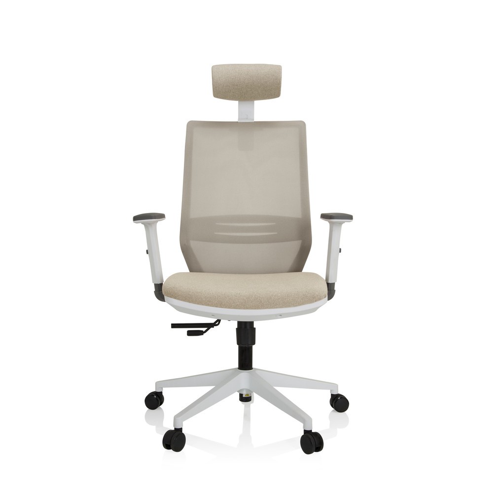 Produktabbildung: hjh OFFICE Bürostuhl / Drehstuhl PROFONDO PRO W Netzstoff / Stoff, beige