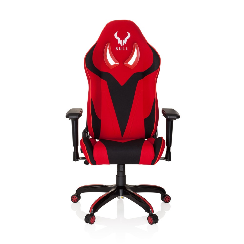 hjh OFFICE Gaming Stuhl / Bürostuhl PROMOTER II Stoff, schwarz/rot