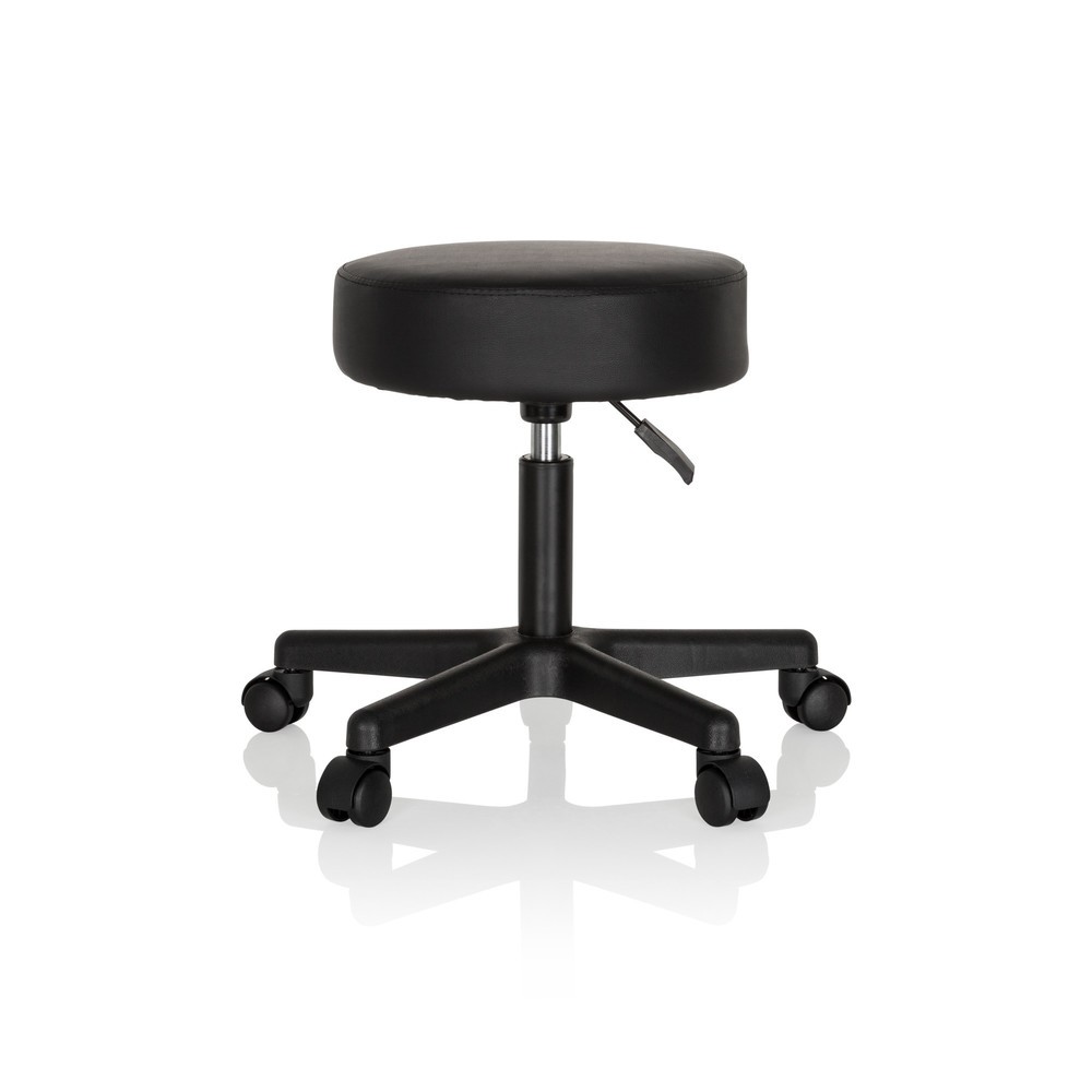 Produktabbildung: hjh OFFICE Hocker / Drehhocker OPERATOR I Kunstleder, schwarz