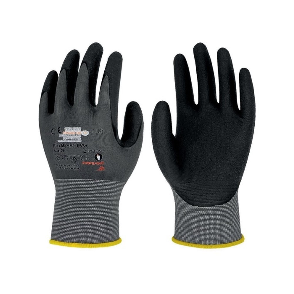 HONEYWELL Handschuhe FlexMech 663+, Größe 11 grau/schwarz