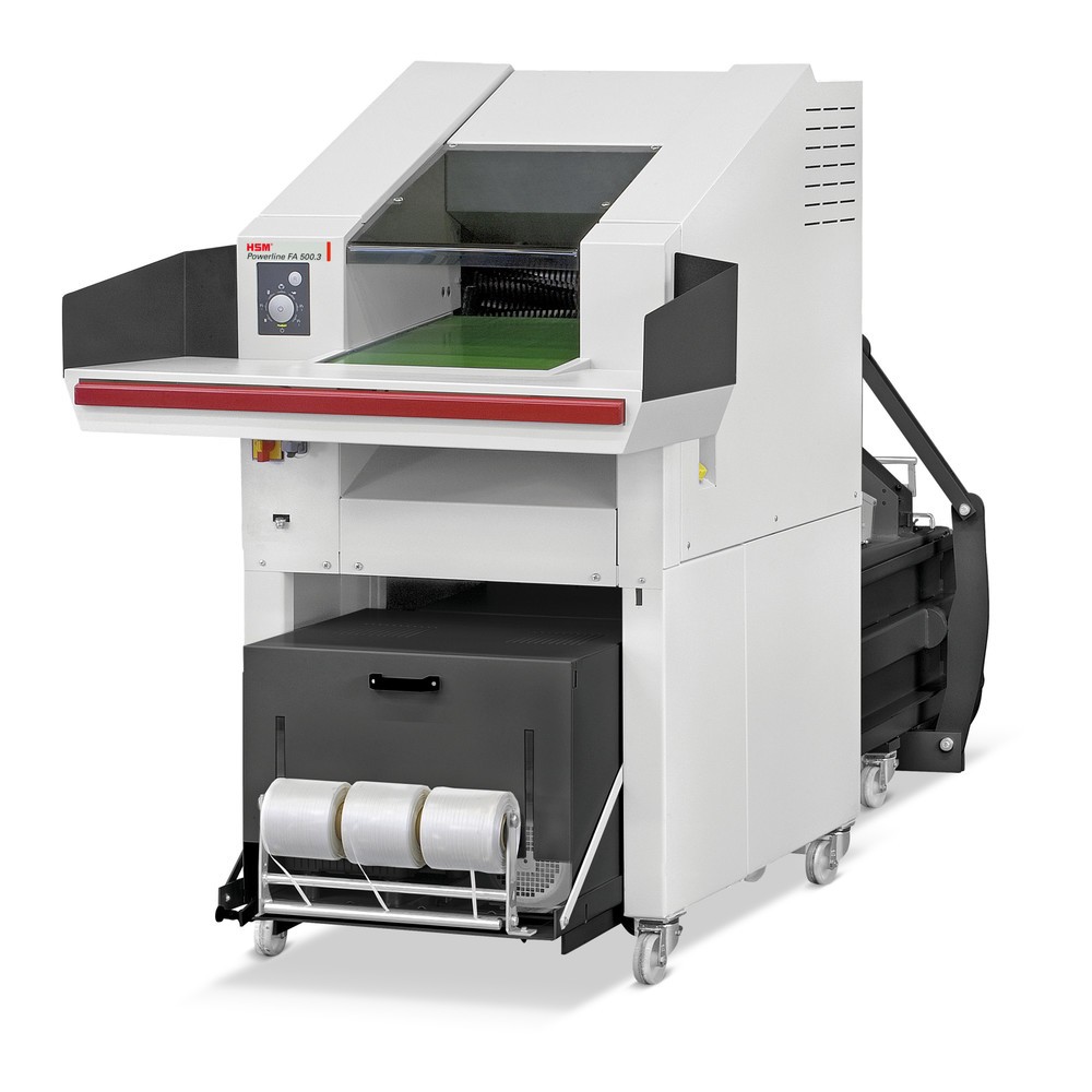 HSM® Schredder-Pressen-Kombigerät Powerline SP 5088, Partikelschnitt 3,9 x 40 mm