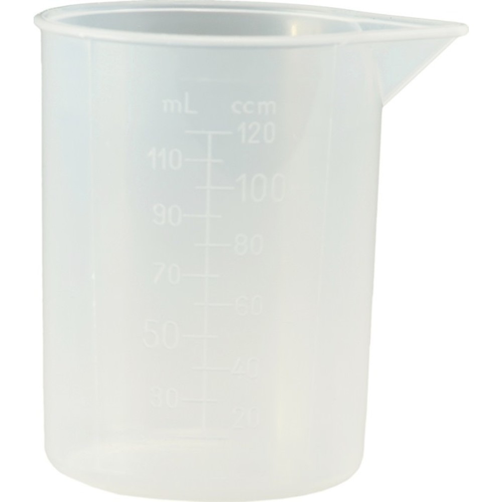 HÜNERSDORFF Messbecher, D57,5xH75mm, 120 ml Polypropylen transparent, ohne Griff