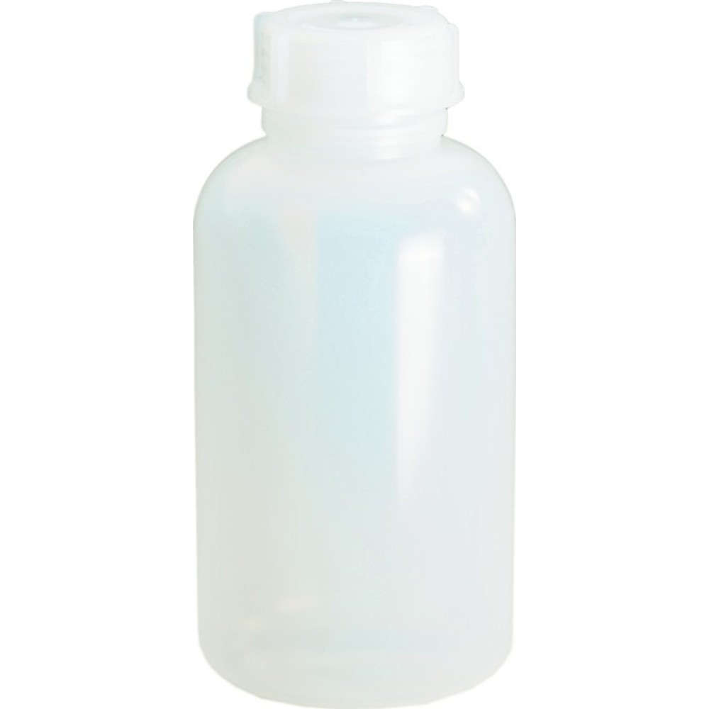 HÜNERSDORFF Weithalsflasche, Polyethylen (LDPE) naturfarben, Gesamthöhe 247 mm Gesamt-Ø 120 mm, Inhalt 2000 ml, Einfüllöffnung-Ø 50 mm