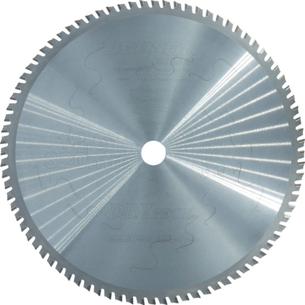 JEPSON Metallkreissägeblatt 320/84, Sägeblatt-Durchmesser 320 mm Breite 2,2 mm, HM Bohrungs-Durchmesser 25,4 mm