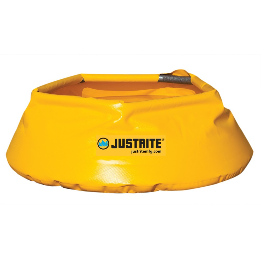 Justrite® Notfallwanne Pop-Up, Ø 711 mm, Kapazität 76 l